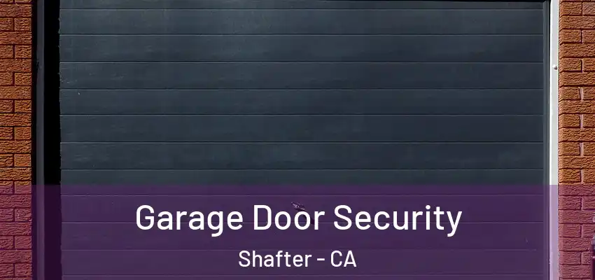  Garage Door Security Shafter - CA